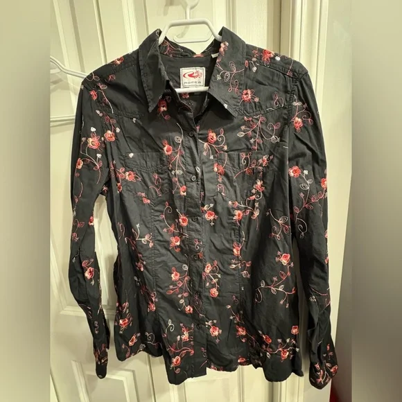 Embroidered Roper Shirt - Picture 1 of 11